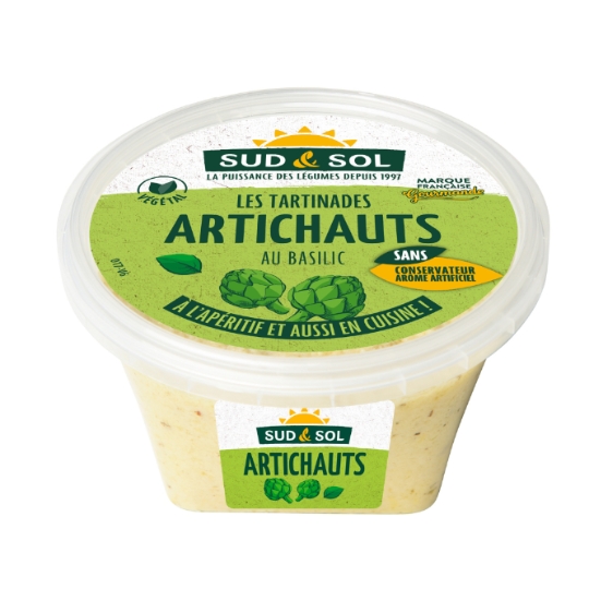 Tartinable Artichauts au Basilic SUD & SOL