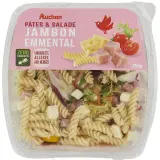 AUCHAN Salade pâtes jambon sans couverts