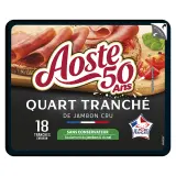 AOSTE Quart de jambon cru nature prétranché