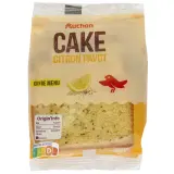 AUCHAN Cake citron pavot