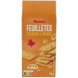 AUCHAN Feuilletés au cheddar et oignon