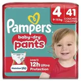 Couches baby dry pants T4 / 9-14 kg, Pampers (x 41)