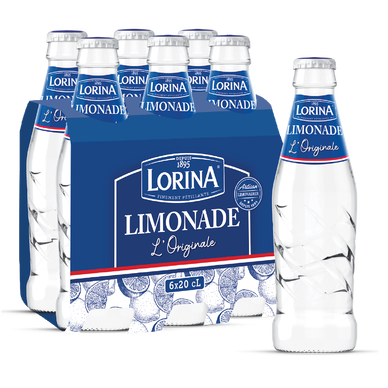 Limonade artisanale LORINA verre 6x20cl