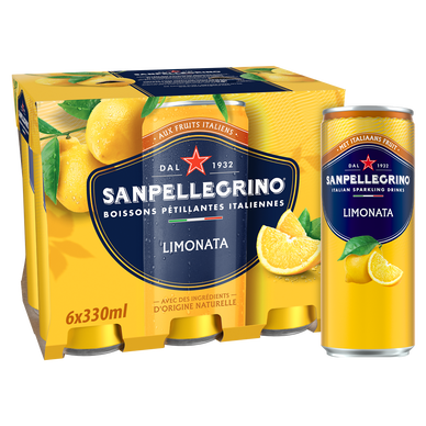 Boisson Gazeuse aromatisée Limonata SAN PELLEGRINO - 6x33cl