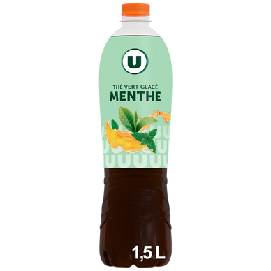 Boisson au thé vert glacé Parfum menthe - Bouteille 1,5l