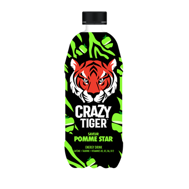 Boisson énergisante Crazy TIGER POMME pet 1L