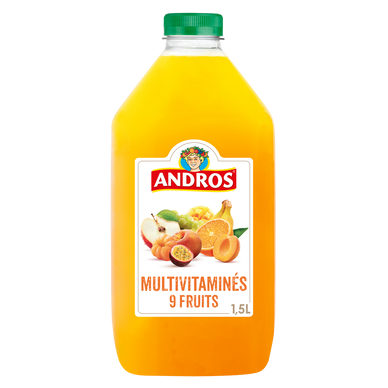 Jus réfrigéré multivitaminés ANDROS - Bouteille 1,5L