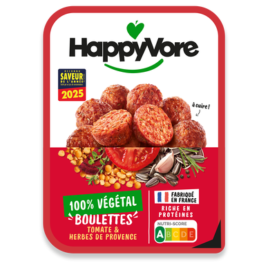 Boulettes végétales et gourmandes HAPPYVORE 180g