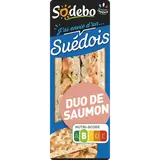 Sandwich suédois duo de saumon SODEBO, 135g