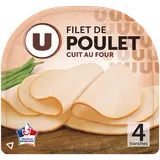 Filet de Poulet cuit au four - x4 tranches, 120g