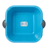 Cuvette carrée 13l colori assorti:bleu et gris-