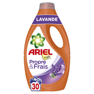 Lessive liquide ARIEL détergent Lavande 30 lavages 1,35L