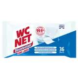 Lingettes désinfectantes WC NET sans javel x36