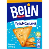 Biscuits apéritifs Crackers triangolini sésame BELIN Lu, 110g