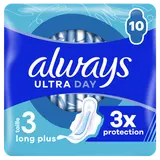 Serviettes hygiéniques ultra jour & nuit taille 3 avec ailettes ALWAYSx10