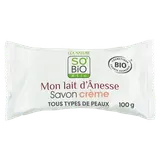 Savon crème lait d'ânesse bio SO BIO'ETIC 100g