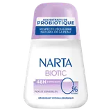 Déodorant roll-on femme NARTA Biotic peaux sensibles 50ML