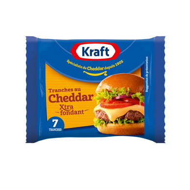 Burger cheddar KRAFT 7 tranches 175g