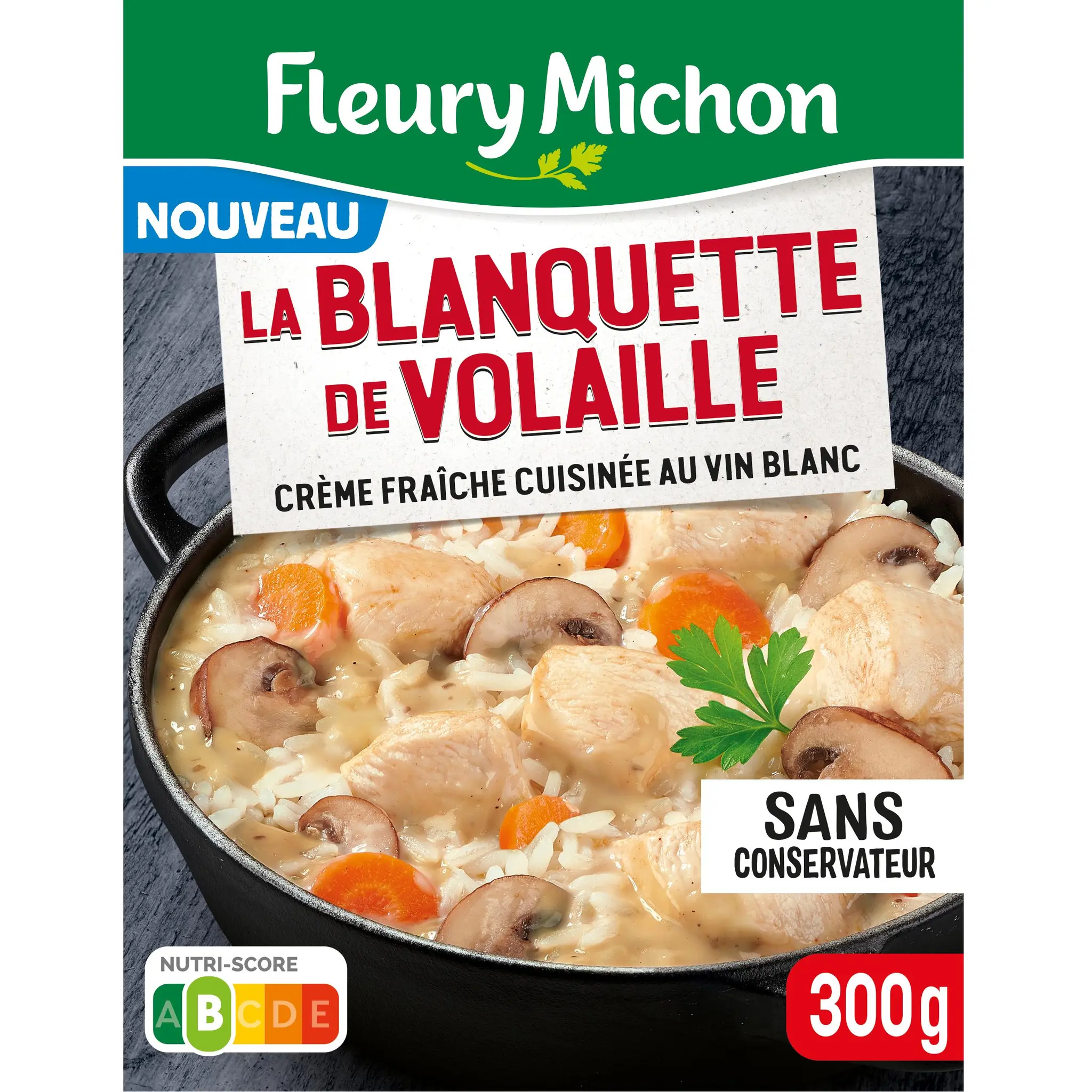 FLEURY MICHON Blanquette de volaille crème fraîche cuisinée au vin blanc
