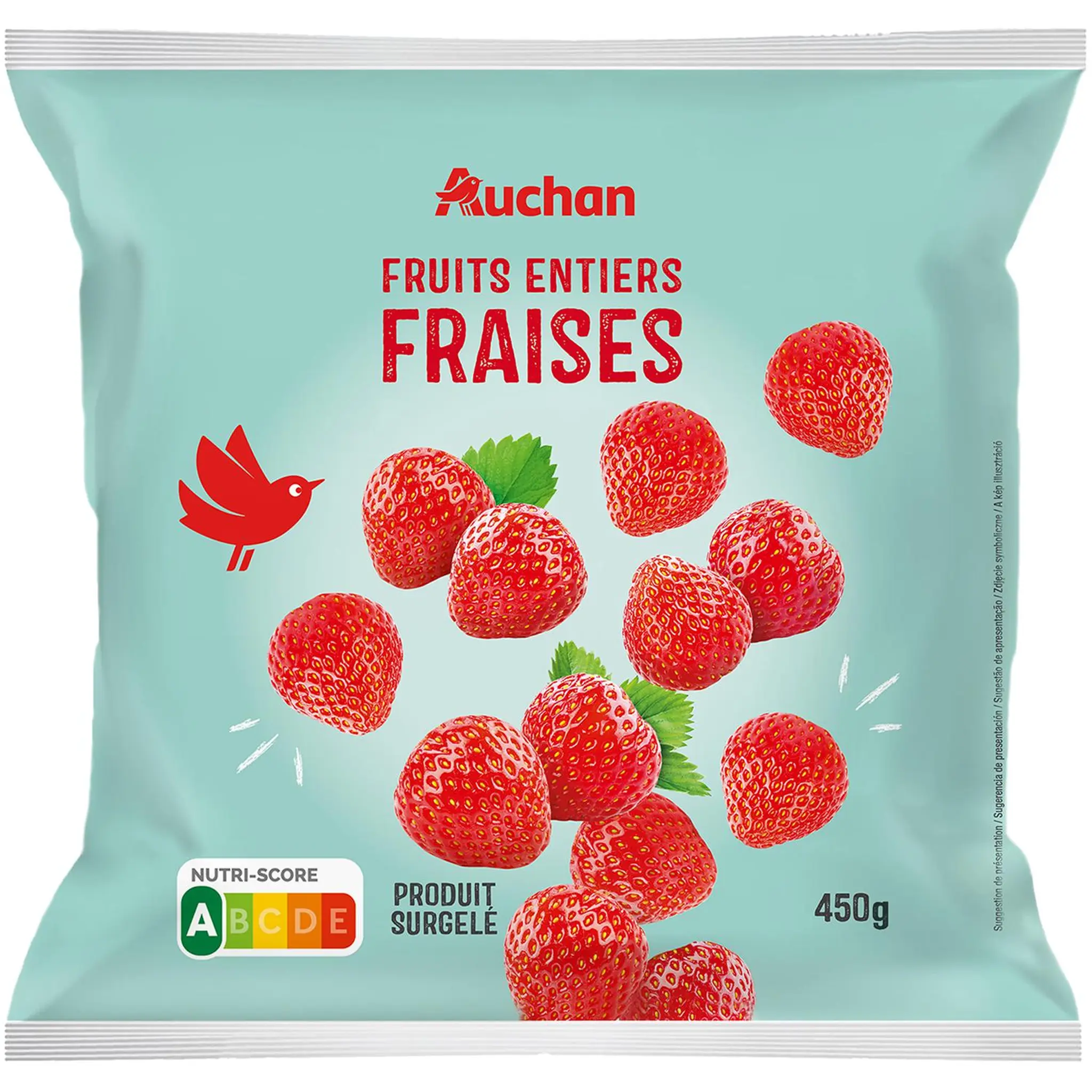 AUCHAN Fraises fruits entiers