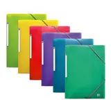 Elba Chemise Plastique 3 Rabats, Format A4