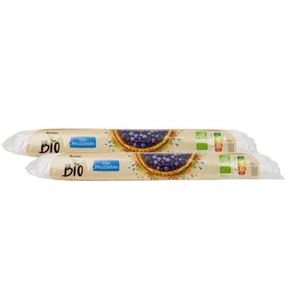 Auchan BIO Pâte Feuilletée Bio, Lot de 2x230g