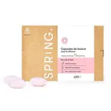 Spring Lessive capsule Douceur et Soin, 20 capsules
