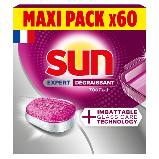 Tablettes Lave Vaisselle Expert Dégraissant Tout en 1 SUN