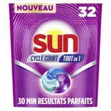 Tablettes Lave-Vaisselle Cycle Court Tout en 1 SUN
