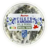 AUCHAN Filets d'anchois ail et persil spécial tapas MSC