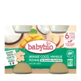 BABYBIO Petit pot brassé coco mangue & pomme bio dès 6 mois