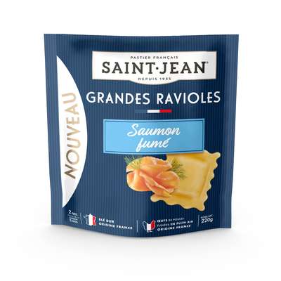 Grandes ravioles au saumon fumé, Saint Jean (220 g)