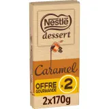 NESTLE DESSERT Tablette de chocolat au lait et caramel