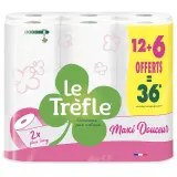 TREFLE Papier toilette blanc maxi douceur