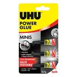 Uhu Minis colles power glue liquide, 3x1g
