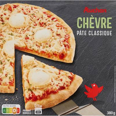 Auchan Pizza chèvre, 390g