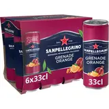 San Pellegrino Boisson pétillante au jus de Grenade et Orange, 6x33cl