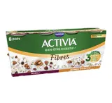 Yaourt au bifidus aux céréales quinoa muesli noisette, Activia (8 x 120 g)