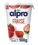Dessert végétal soja fraise, Alpro (500 g)