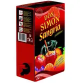 Sangria rouge 7°, Don Simon format cubis (3 l)