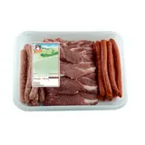 Côtes de Porc et Saucisses Merguez et Chipolatas CHARCUTERIE COSME