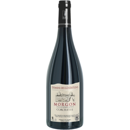 Vin Rouge AOC Morgon Corcelette 13,5% DOMAINE DES GENERATIONS