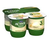 Yaourt au bifidus saveur Vanille, Activia (4 x 125 g)
