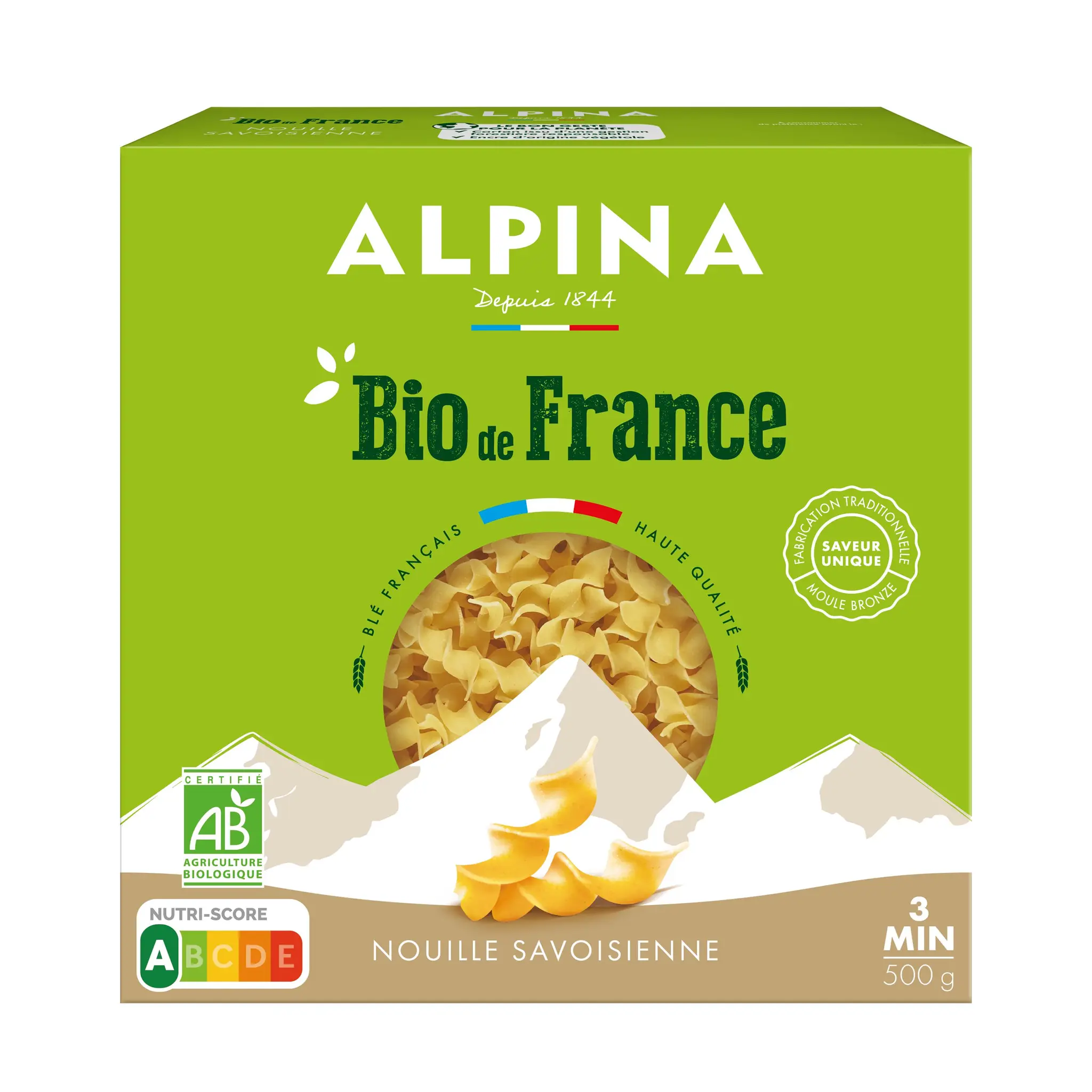 ALPINA SAVOIE Nouille bio sans résidu de pesticides
