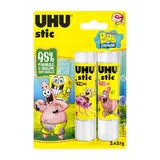Uhu 2 bâtons de colle blanche, 2 x 21 g