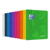 Oxford Cahier Easy Book, Couverture Plastique, 17X22Cm, 96 Pages, Grands Carreaux
