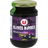 Olives noires confites dénoyautées bocal, U (160 g)