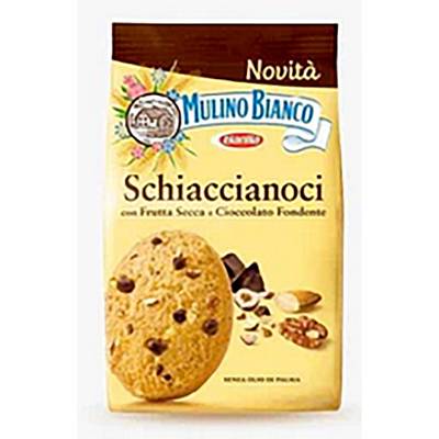 Mulino Bianco Biscuits Schaiccianoci Fruits secs et chocolat fondant, 300g