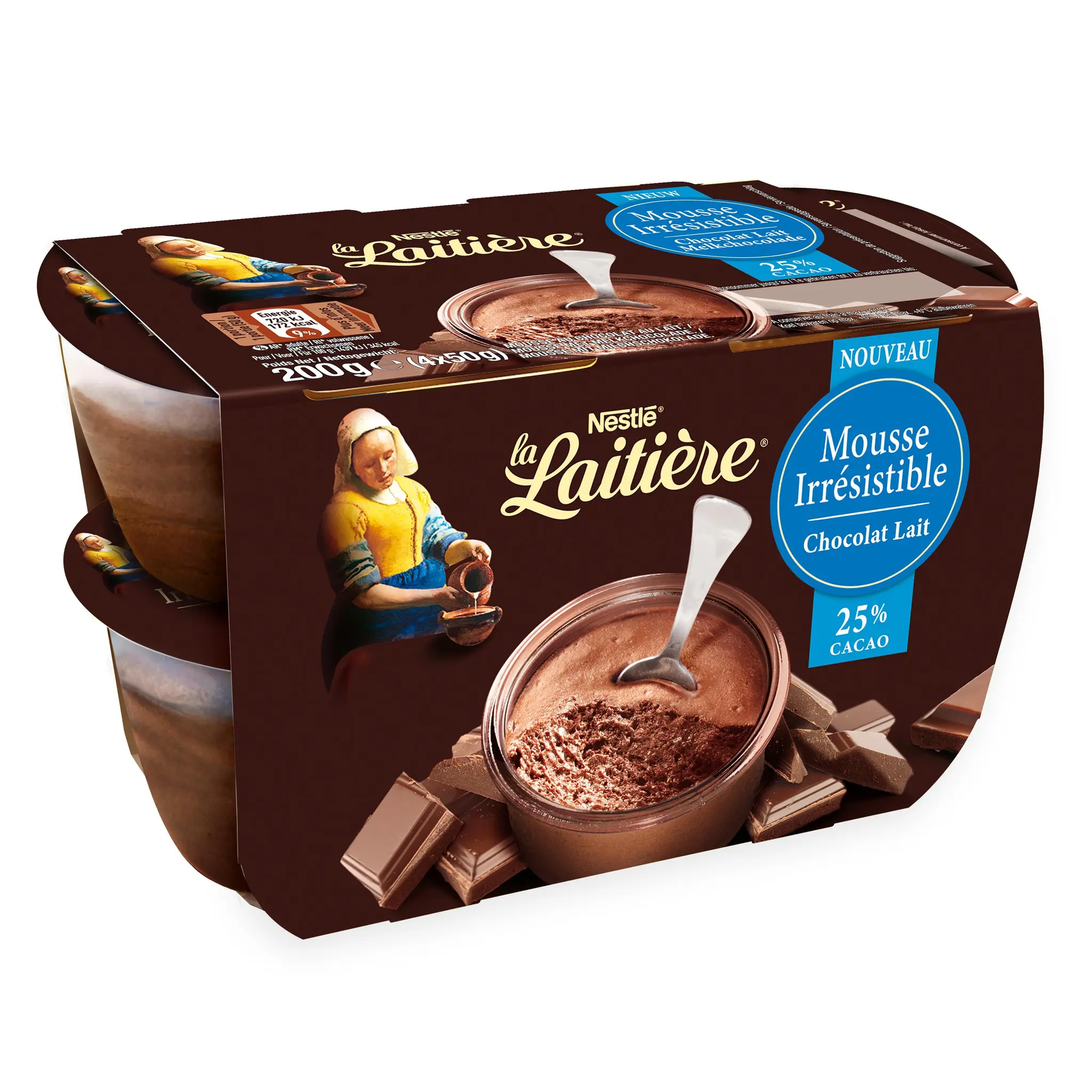 LA LAITIERE Mousse au chocolat au lait