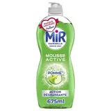 Mir Liquide Vaisselle Mousse Active Action Dégraissante Parfum Pomme, 675ml